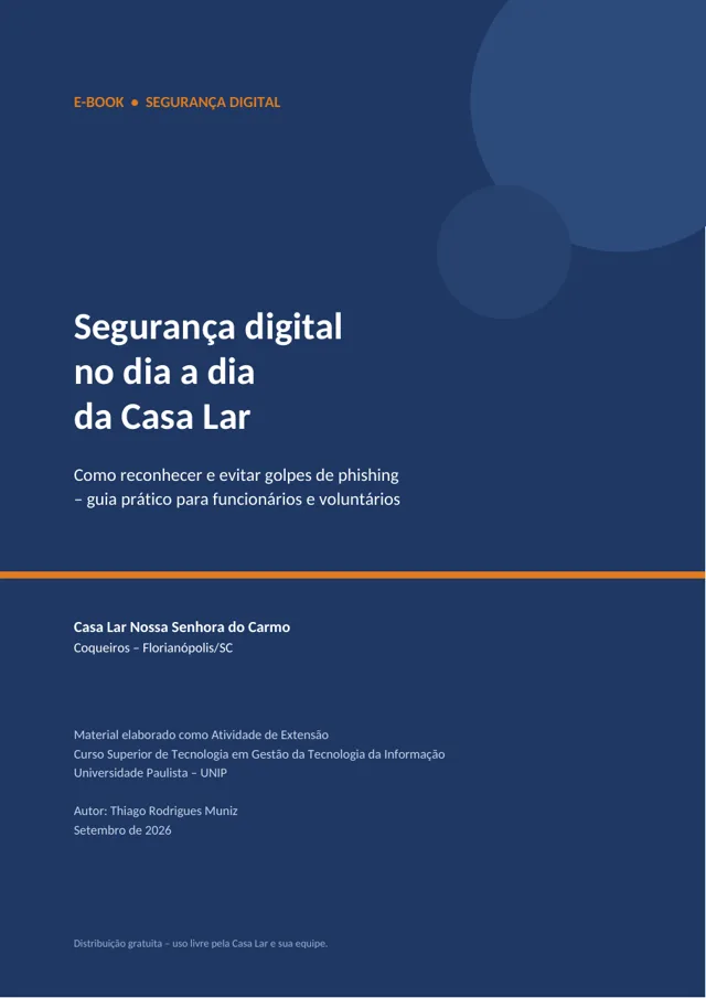 Capa do e-book Segurança digital no dia a dia da Casa Lar